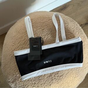 Black and White Bandeau Top